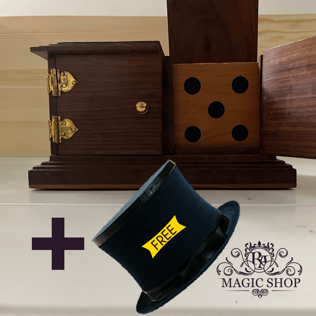 Die Box (Wood Professional) + Top Hat FREE!!! - Ra Magic Shop - #magic_trick#