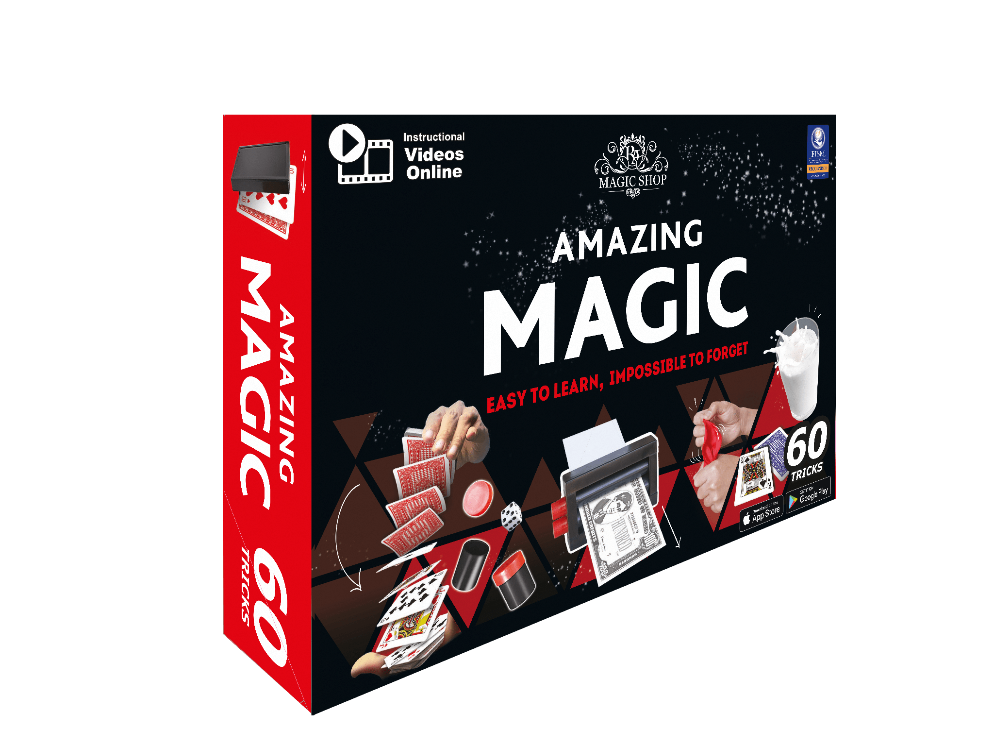 Amazing Magic Set for Kids 8+ — 60 Tricks with Video Guides & Premium