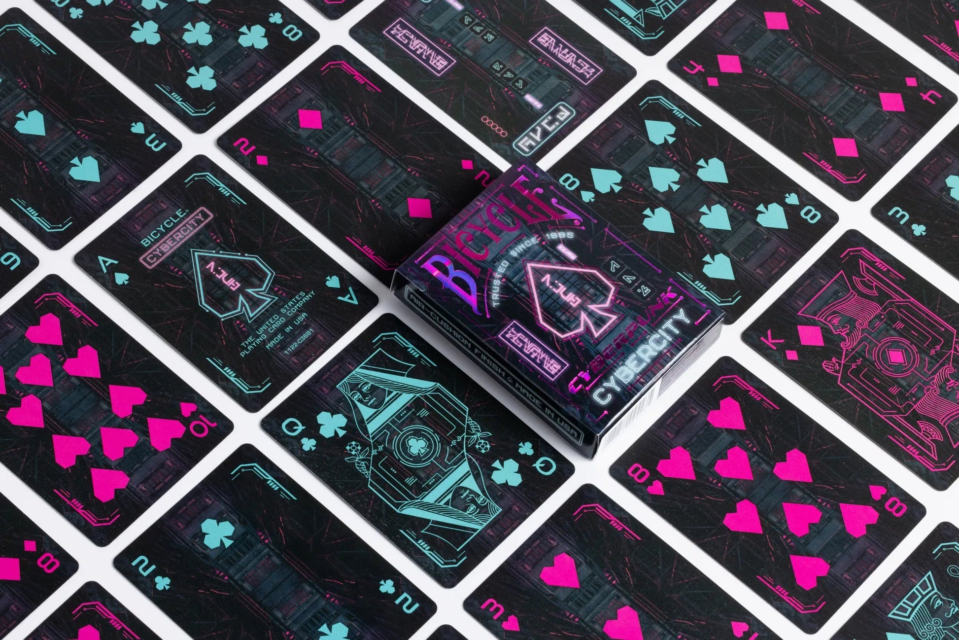 🌆 Bicycle Cyberpunk Cybercity Premium Playing Cards – Neon Sci - Fi Adventure! 🚀 - Ra Magic Shop - #magic_trick#