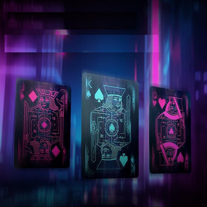 🌆 Bicycle Cyberpunk Cybercity Premium Playing Cards – Neon Sci-Fi