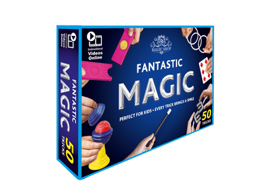 Fantastic Magic Set - Easy 50 Tricks for Kids with Video Instructions | High - Quality Magic Kit for Kids Age 6 - 8 & 10 - 12 | Beginner Magic Sets for Kids - Ra Magic Shop - #magic_trick#