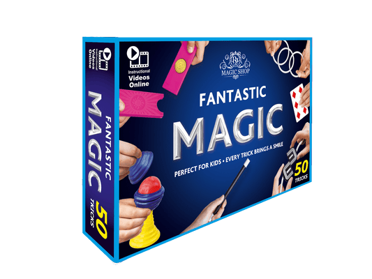 Fantastic Magic Set - Easy 50 Tricks for Kids with Video Instructions | High-Quality Magic Kit for Kids Age 6-8 & 10-12 | Beginner Magic Sets for Kids